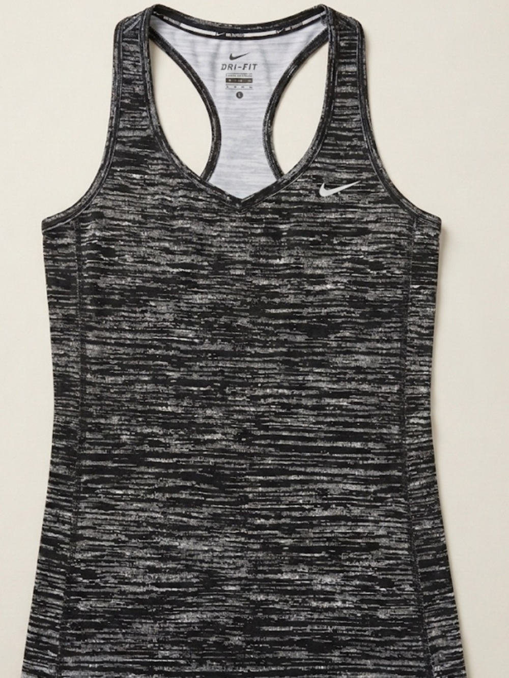 Nike Black & Gray Space-Dye Racerback Tank Top - Women
